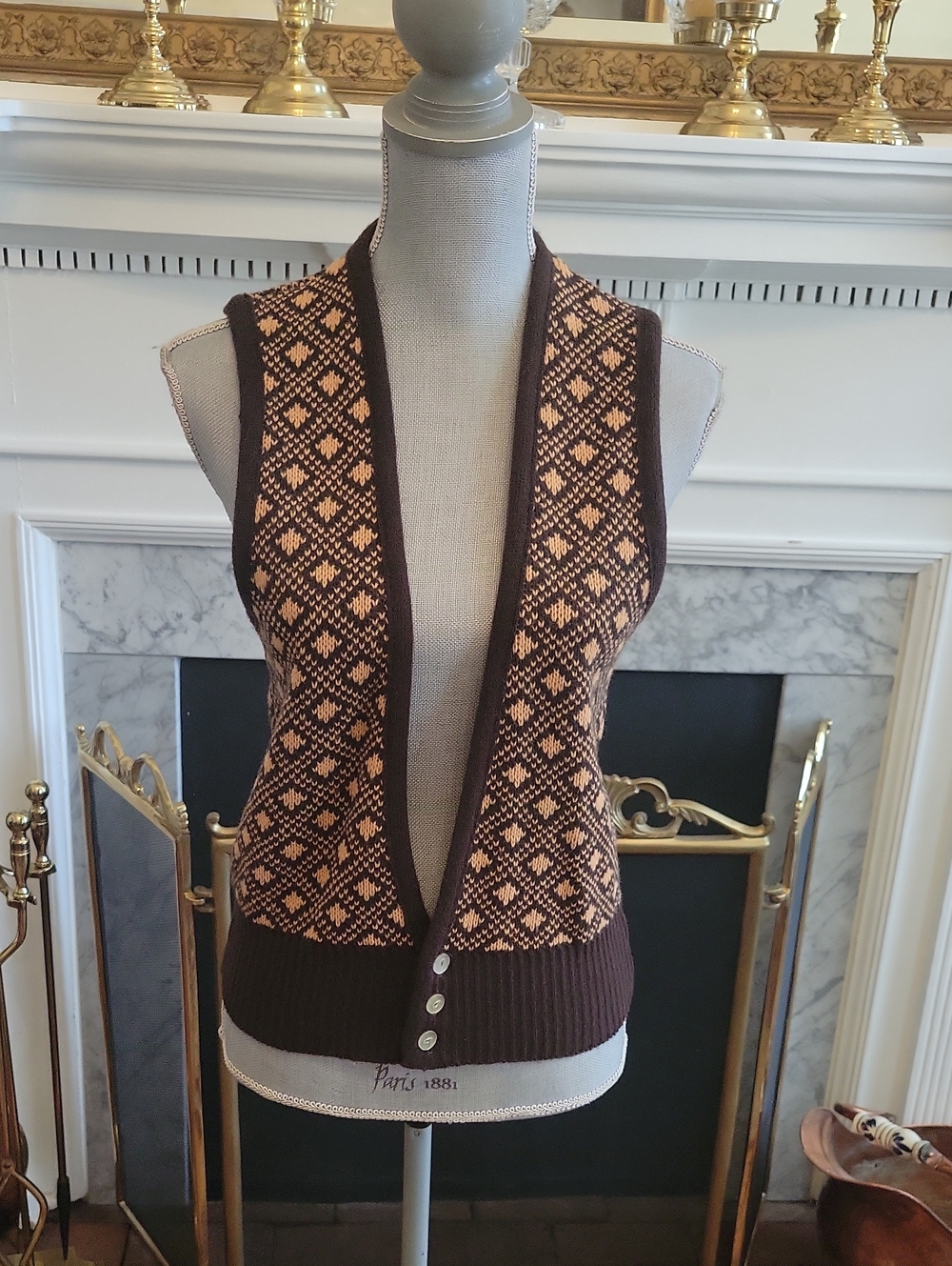 1970's Bodygear By Parkley Acrylic Vest